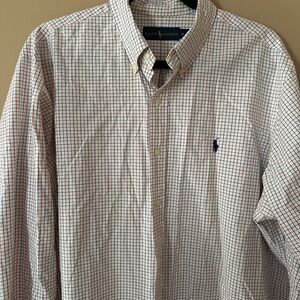 Ralph Lauren Shirt Tattersall Pony Button Up
Long Sleeve Mens XL